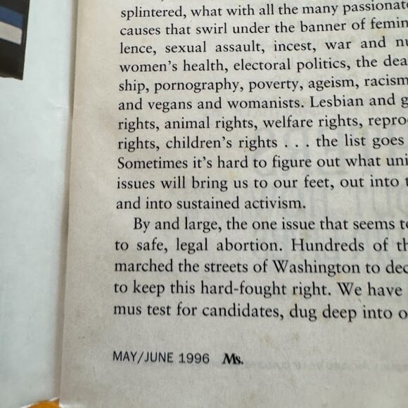 Vintage MS Magazine Set of 6 Women, Feminism 1996 - Picture 5 of 9